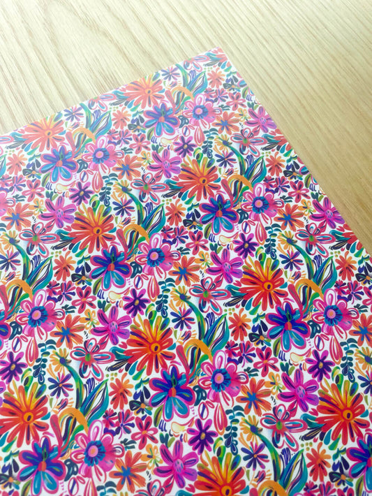 A4 Yupo Paper - Bold Floral - 54