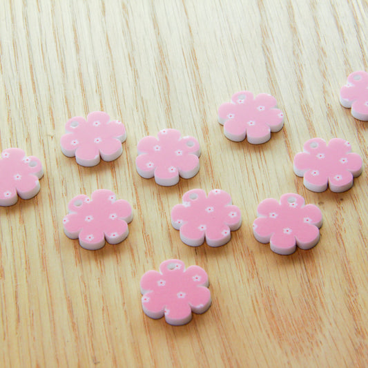 White Acrylic - 2cm - Flower 2 Shape - Blossoming Days - 26