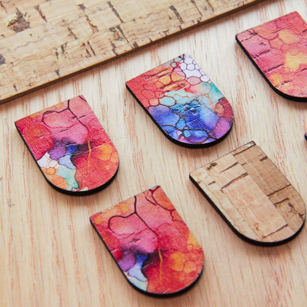 Cork - 30mm - Arch  - Alcohol Ink- 03