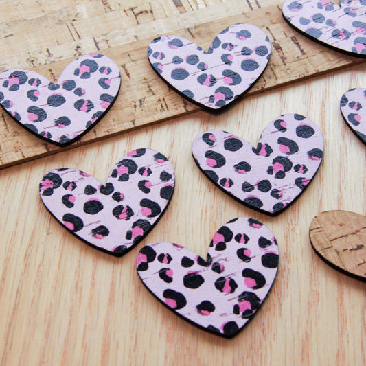 Cork - 40mm - Heart 2 - Leopard - 03