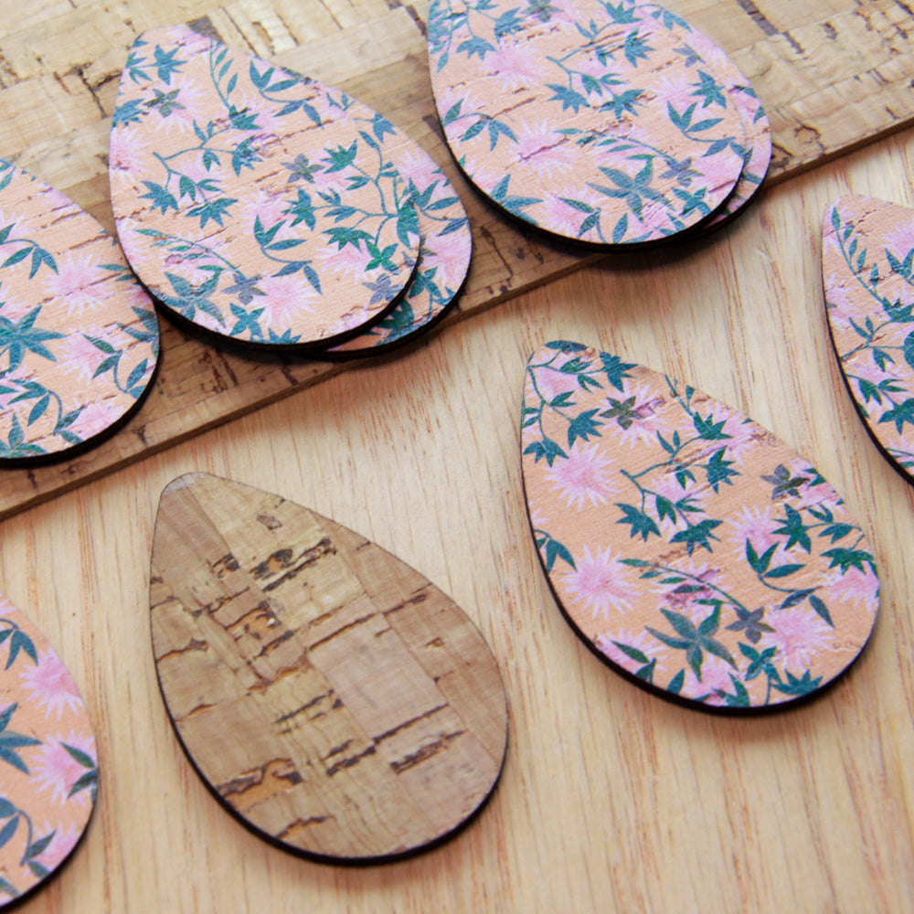 Cork - 50mm - Teardrop 2 - Botanics - 22