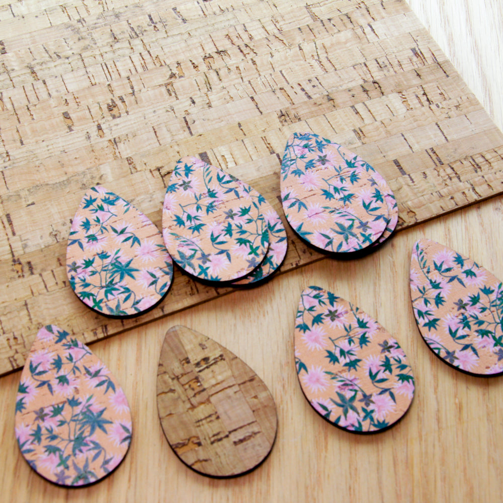 Cork - 50mm - Teardrop 2 - Botanics - 22