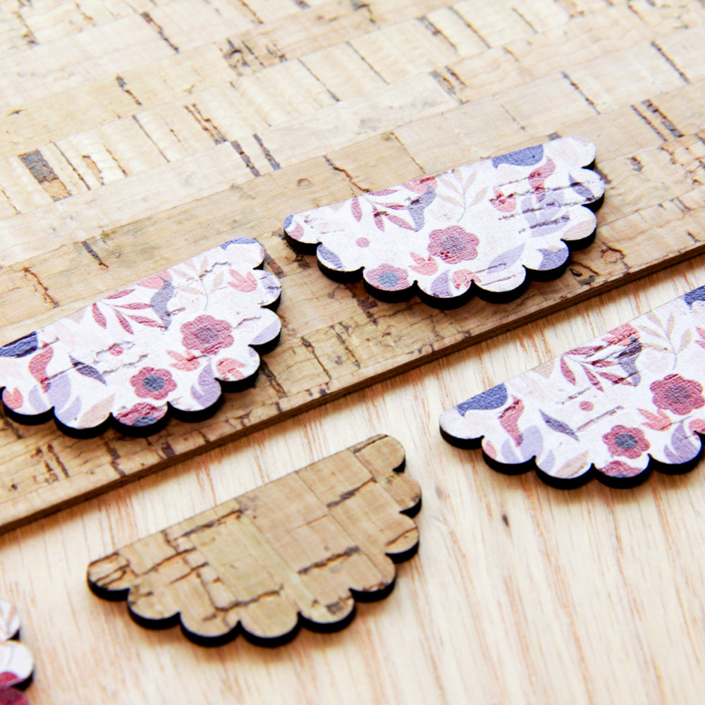 Cork - 40mm - Semi Flower  - Floral Garden - 23