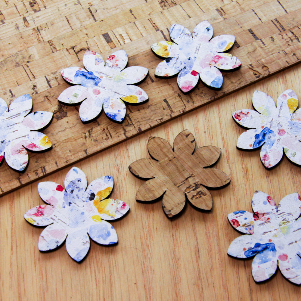 Cork - 40mm - Flower 3 - Terrazzo - 60