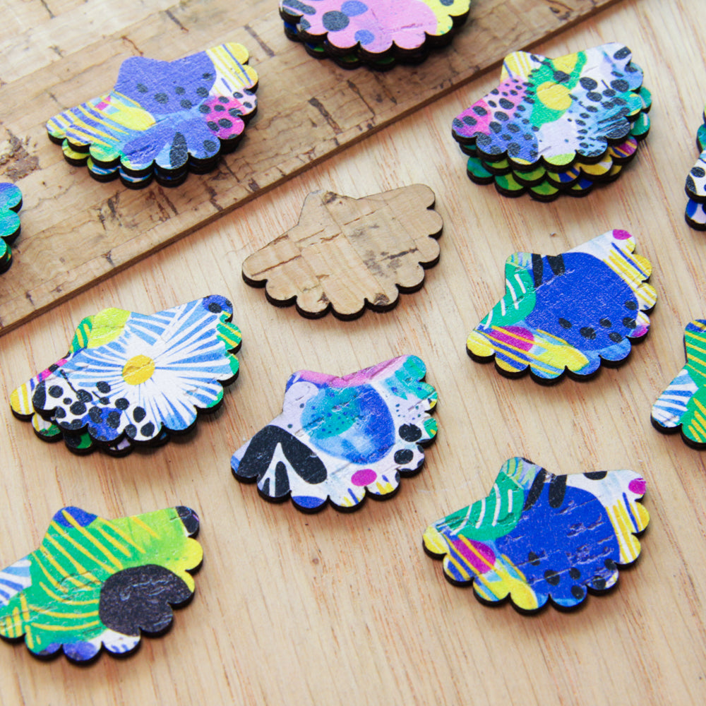 Cork - 30mm - Flower Fan - Summer Nights - 26