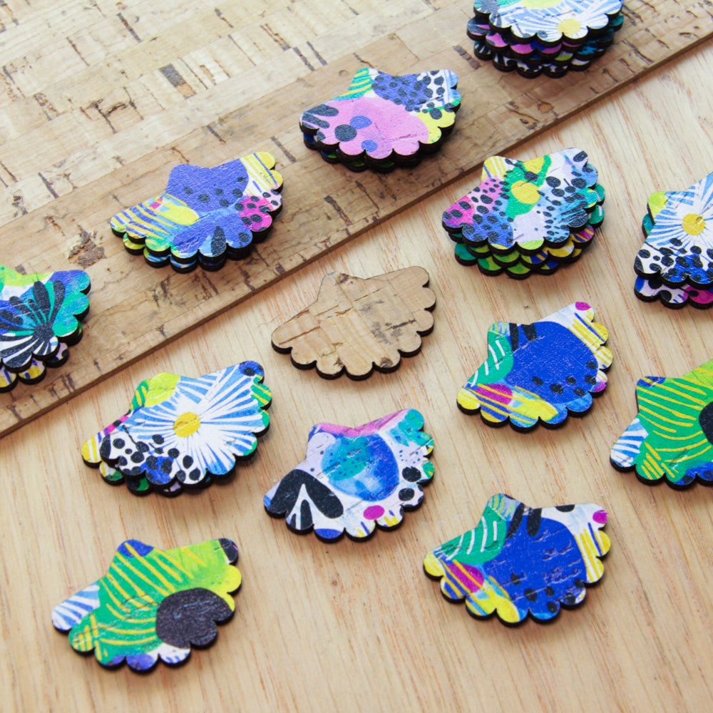 Cork - 30mm - Flower Fan - Summer Nights - 26