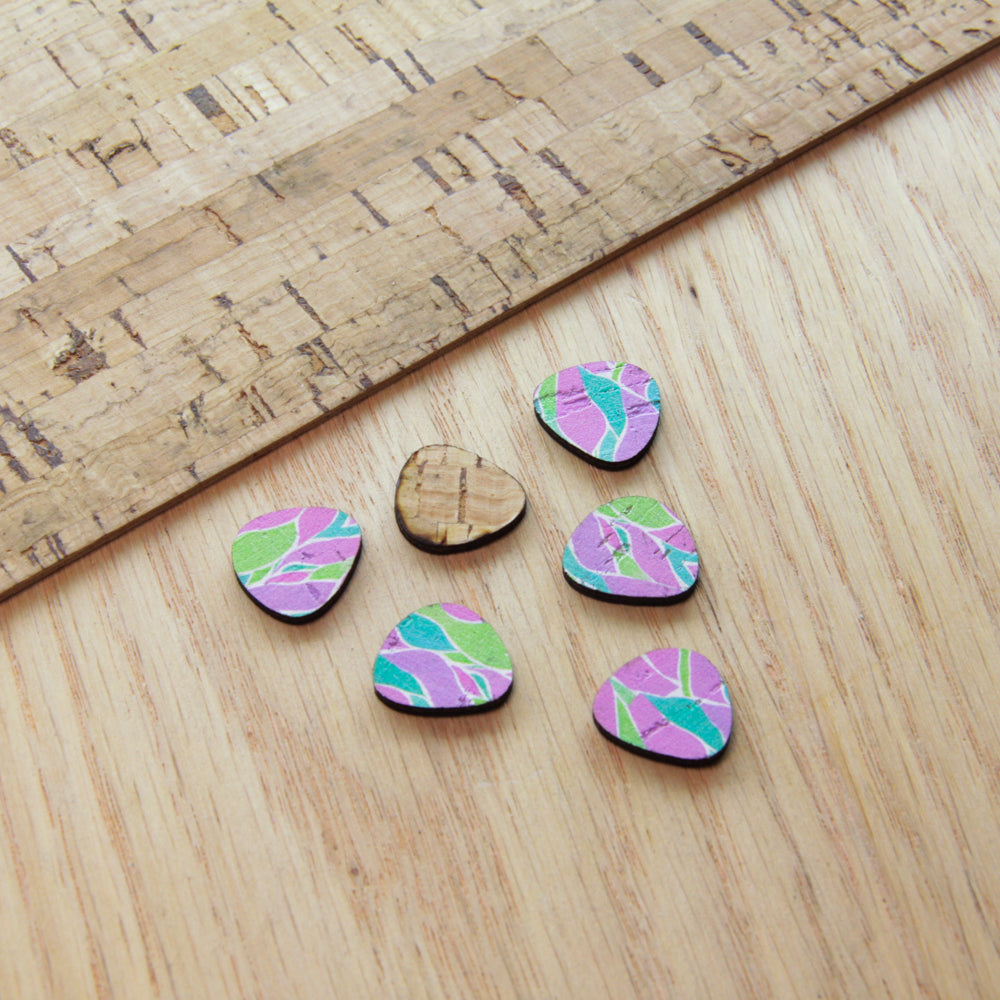 Cork - 15mm - Pebble - Studs - Watercolour - 34