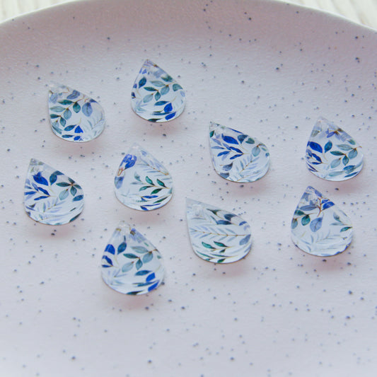 Clear Acrylic - 2cm Teardrop - 1 Hole - Australian Native - 02