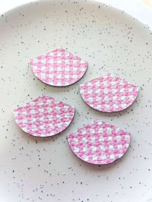 Leather - Fan - Basic Gingham - 20