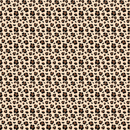 1.5cm Circle - Studs- Clear Acrylic - Leopard - 63