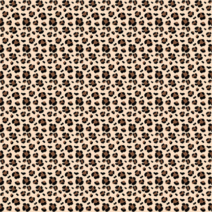 2x3cm - Arch -  Clear Acrylic - 1 Hole at Top -  Leopard - 63