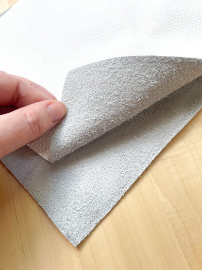Plain White Leather