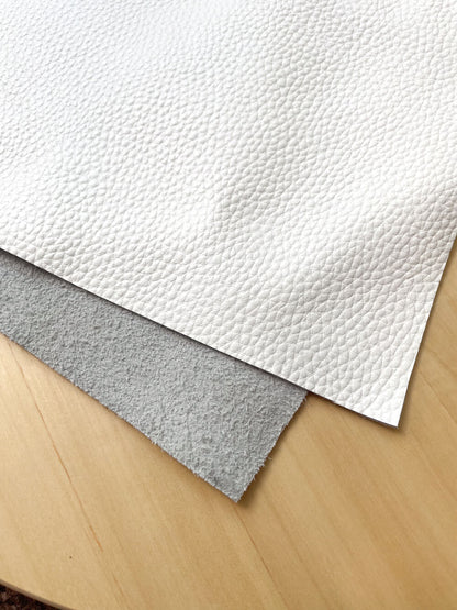 Plain White Leather
