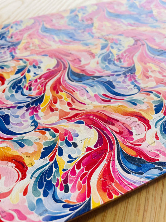Double Sided Cork Sheet - Abstract Art - 03