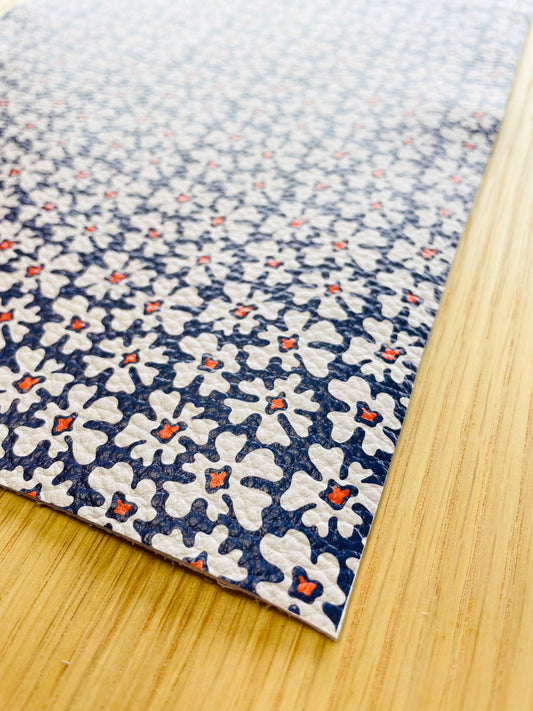 Leather Sheet - Abstract Floral - 05