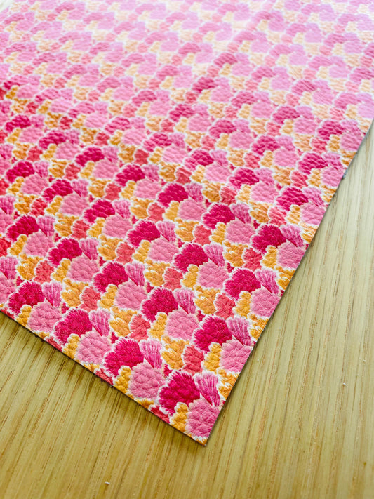 Leather Sheet - Abstract Floral - 25