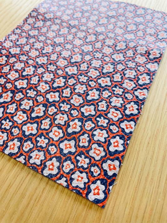 Leather Sheet - Abstract Floral - 06