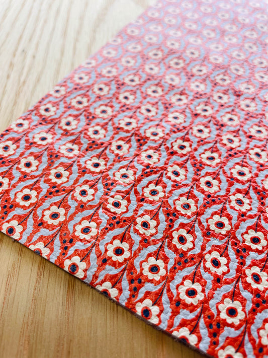 Leather Sheet - Abstract Floral - 07