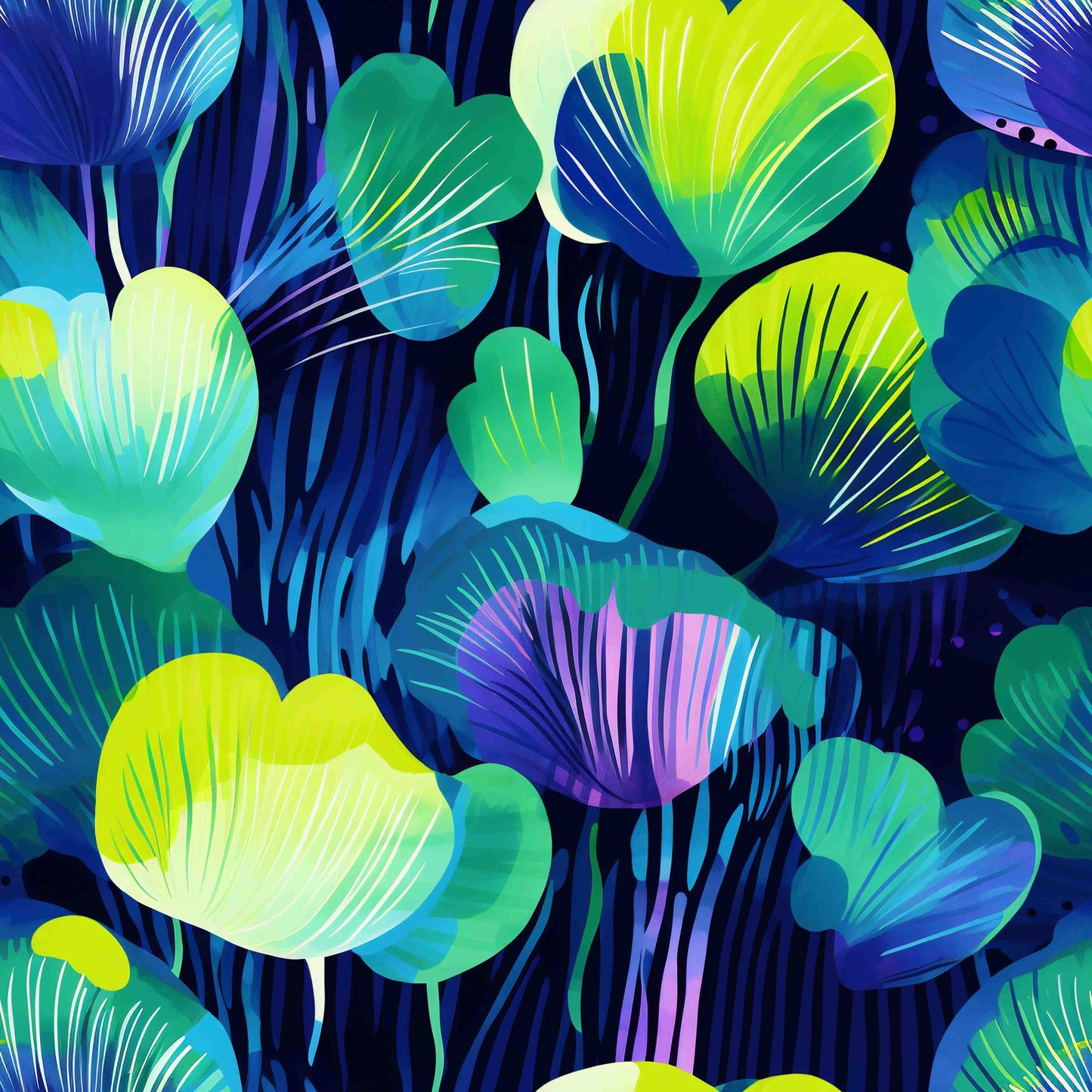 Clear Acrylic - 1.5cm Circle - Studs - Summer Nights - 19