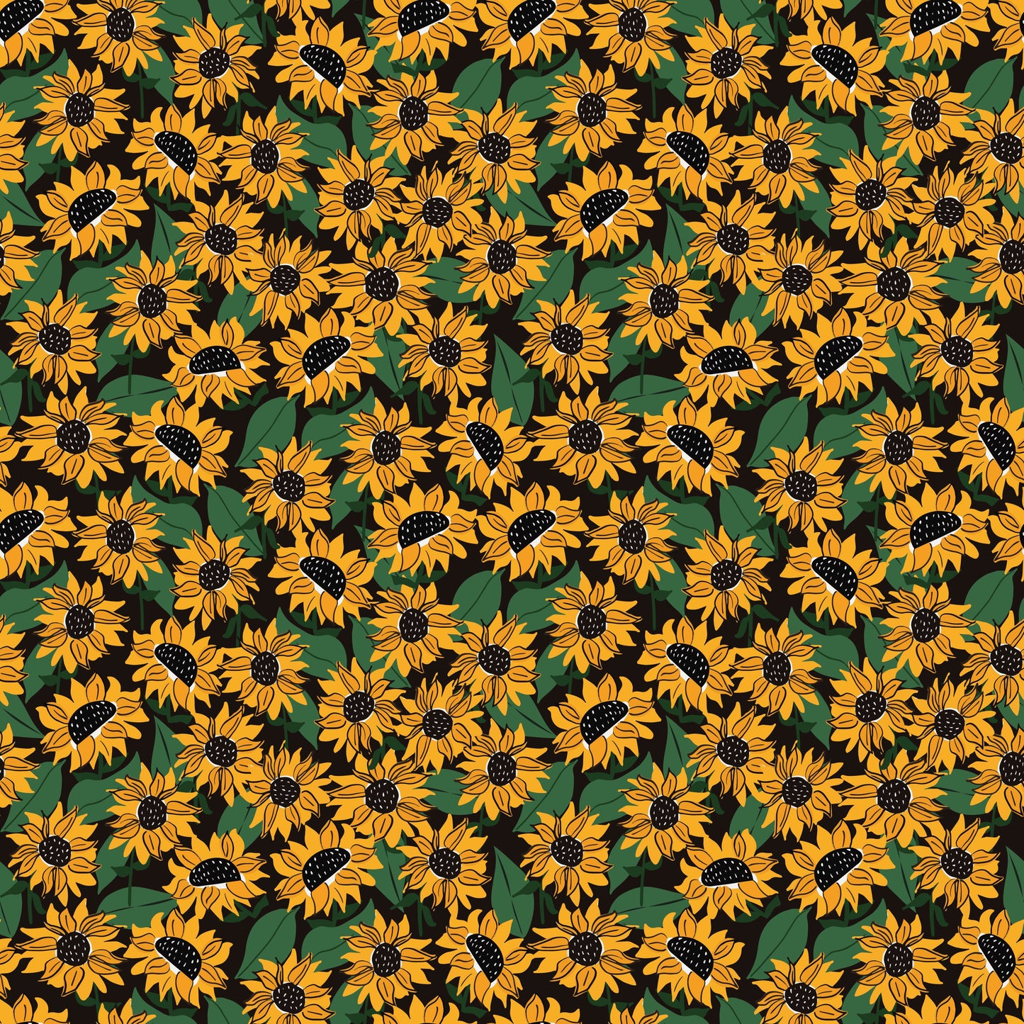 Pattern for printing on leather, acrylic, wood or cork for earring blanks or earring supplies in pattern style - Pattern -  Sunflower - 01