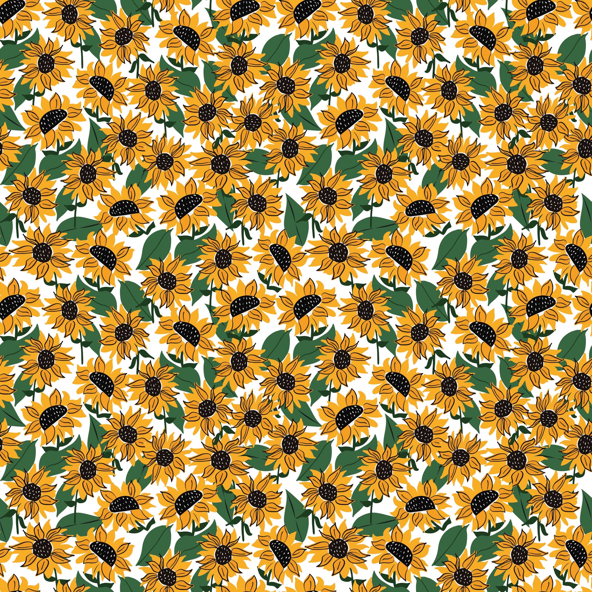 Pattern for printing on leather, acrylic, wood or cork for earring blanks or earring supplies in pattern style - Pattern -  Sunflower - 03