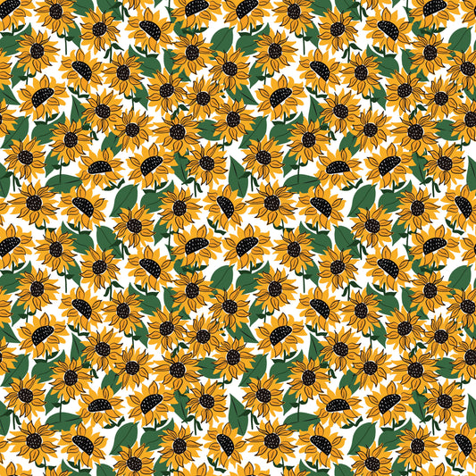 Pattern for printing on leather, acrylic, wood or cork for earring blanks or earring supplies in pattern style - Pattern -  Sunflower - 03