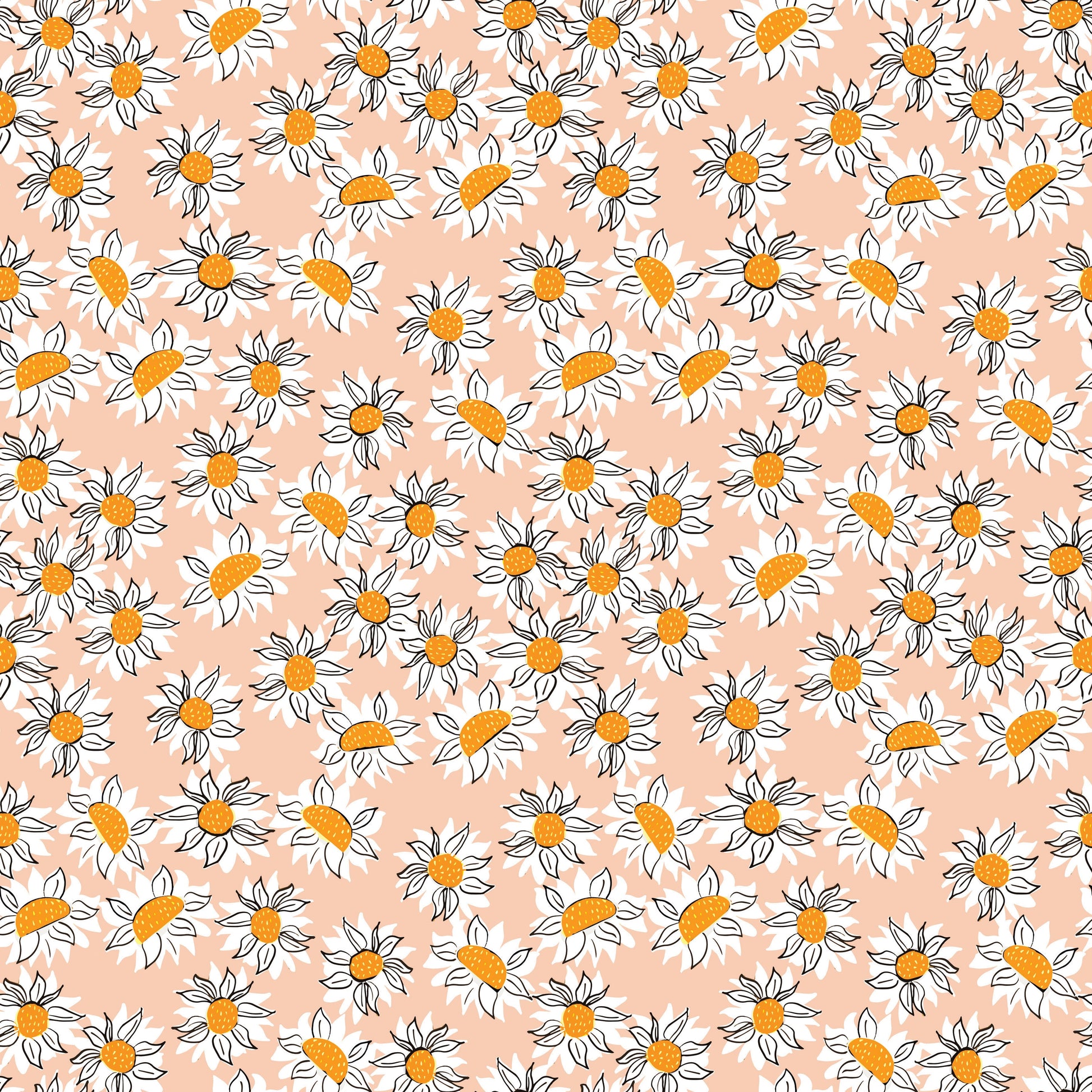 Pattern for printing on leather, acrylic, wood or cork for earring blanks or earring supplies in pattern style - Pattern -  Sunflower - 05