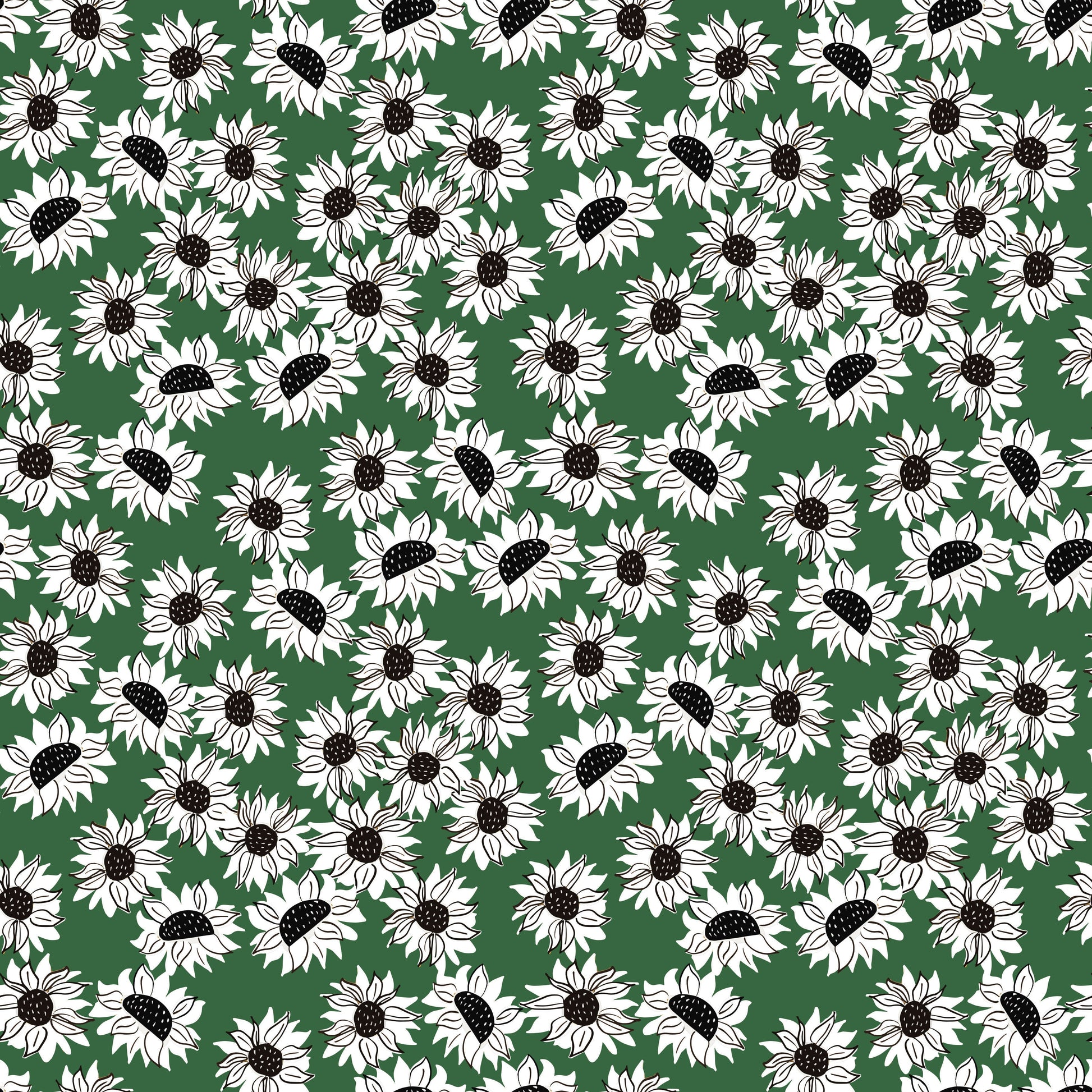 Pattern for printing on leather, acrylic, wood or cork for earring blanks or earring supplies in pattern style - Pattern -  Sunflower - 09