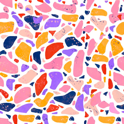 Pattern for printing on leather, acrylic, wood or cork for earring blanks or earring supplies in pattern style - Pattern -  Terrazzo - 09