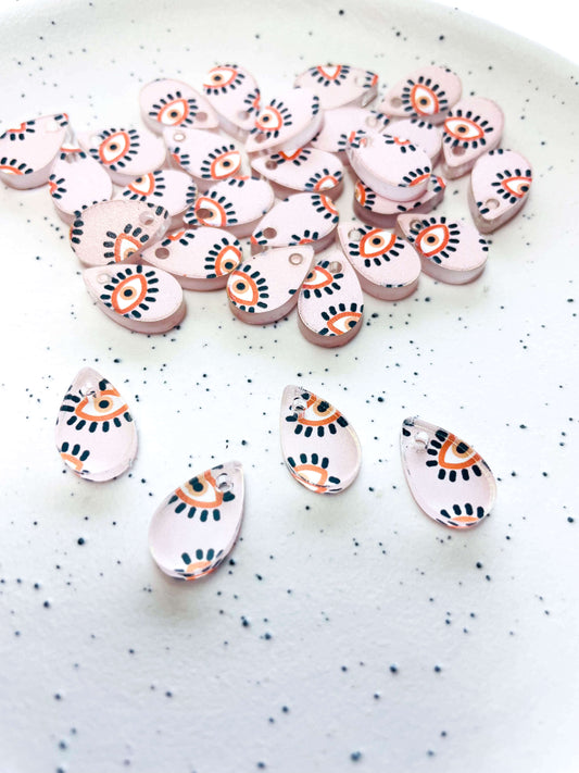 Tiny Teardrop - Clear Acrylic - Boho - 10