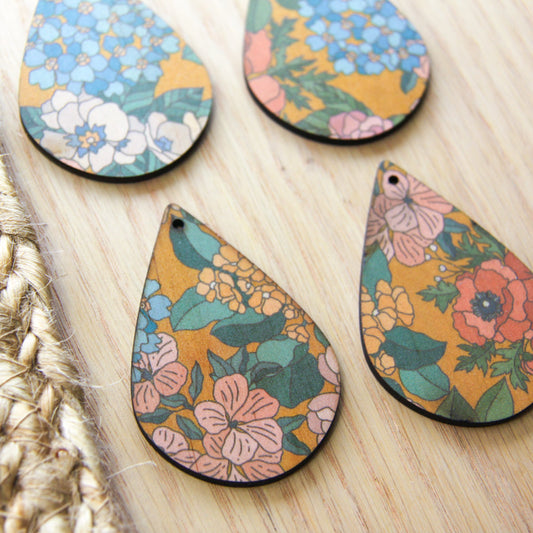 Teardrop Shape - Natural Look Print in Australiana - 88