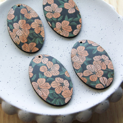 Oval Shape - Natural Look Print in Australiana - 75