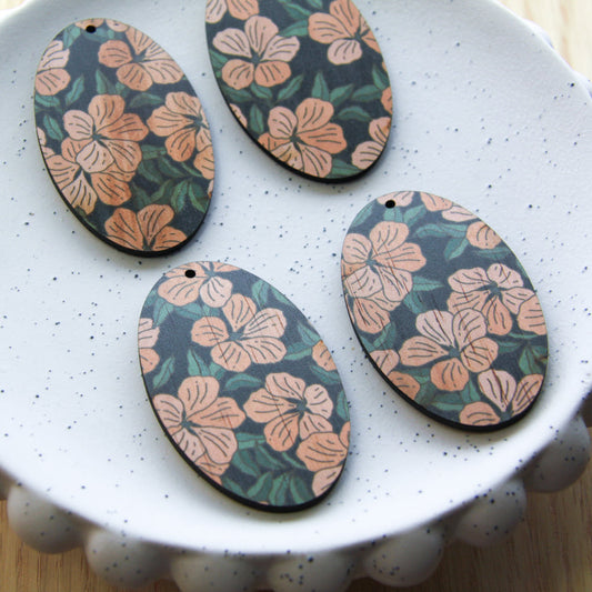 Oval Shape - Natural Look Print in Australiana - 75