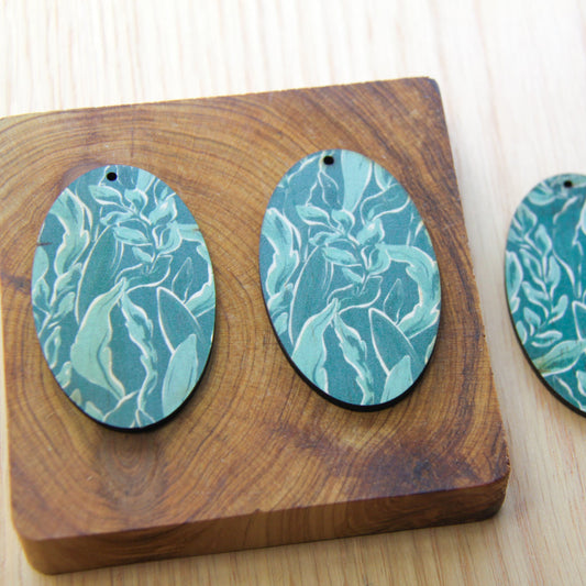 Oval Shape - Natural Look Print in Australiana - 80