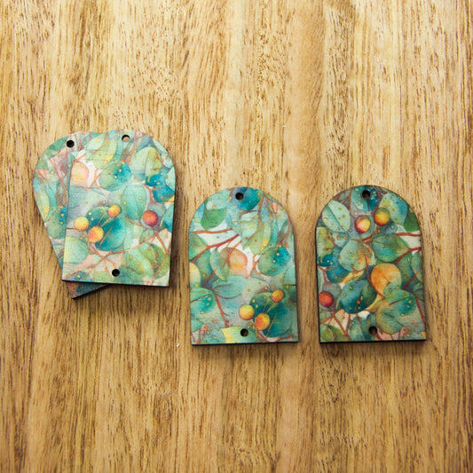 Arch Shape - 2 Holes -  Natural Look Print in Australian Native - 16