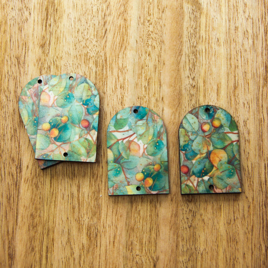 Arch Shape - 2 Holes -  Natural Look Print in Australian Native - 16