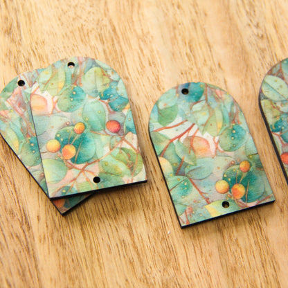 Arch Shape - 2 Holes -  Natural Look Print in Australian Native - 16