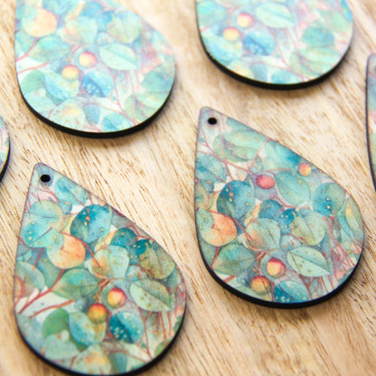 Teardrop Shape - Natural Look Print in Australian Native - 16