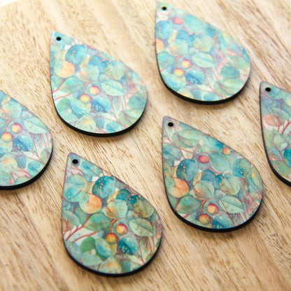 Teardrop Shape - Natural Look Print in Australian Native - 16