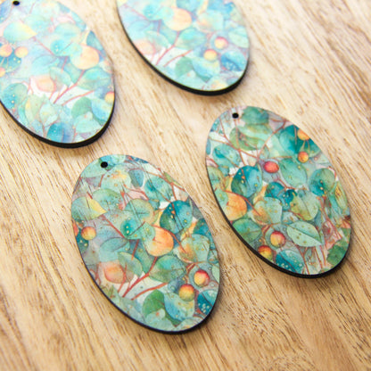 Oval Shape - Natural Look Print in Australian Native - 16
