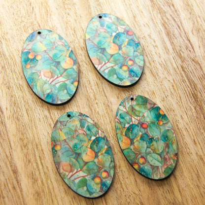 Oval Shape - Natural Look Print in Australian Native - 16