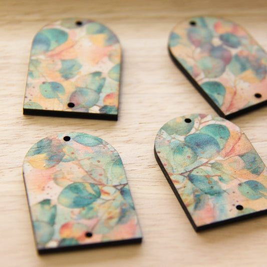 Arch Shape - 2 Holes -  Natural Look Print in Australian Native - 19