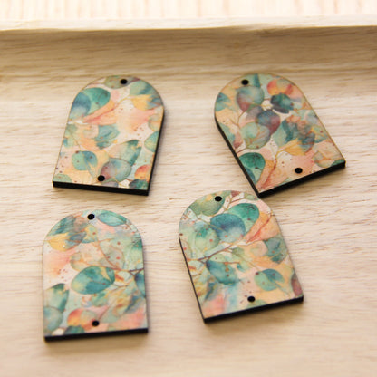 Arch Shape - 2 Holes -  Natural Look Print in Australian Native - 19