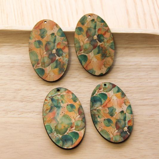 Oval Shape - Natural Look Print in Australian Native - 19