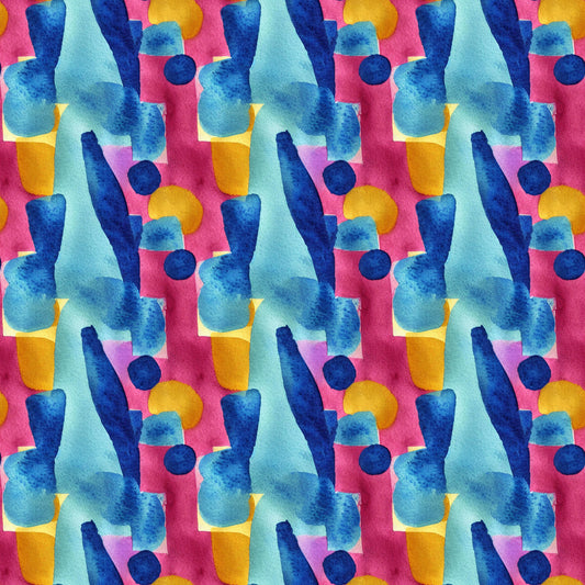 Pattern for printing on leather, acrylic, wood or cork for earring blanks or earring supplies in pattern style - Pattern -  Watercolour - 39