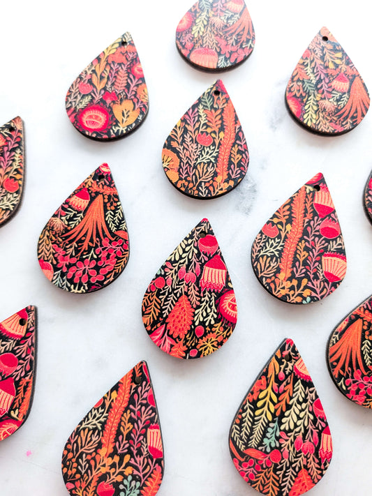 Wood - 4cm - Teardrop - Australiana - 119