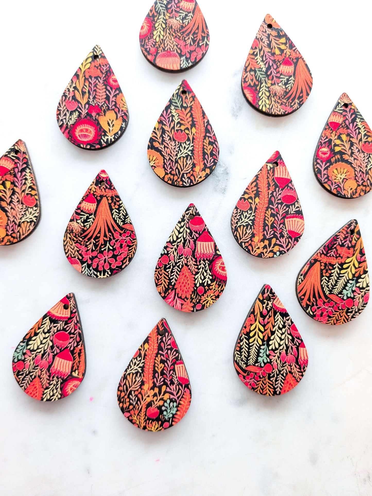 Wood - 4cm - Teardrop - Australiana - 119