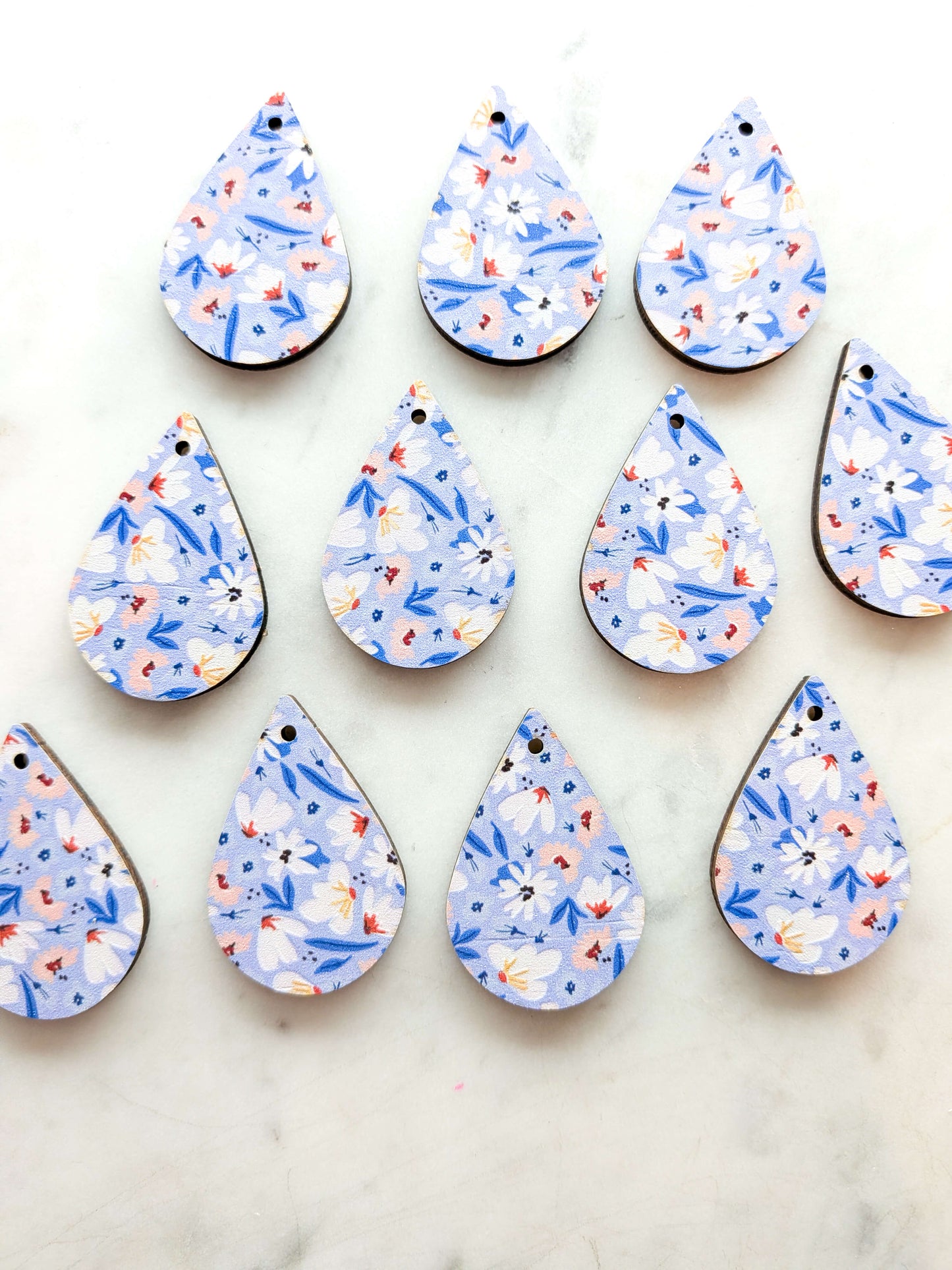 Wood - 4cm - Teardrop - Botanics - 01