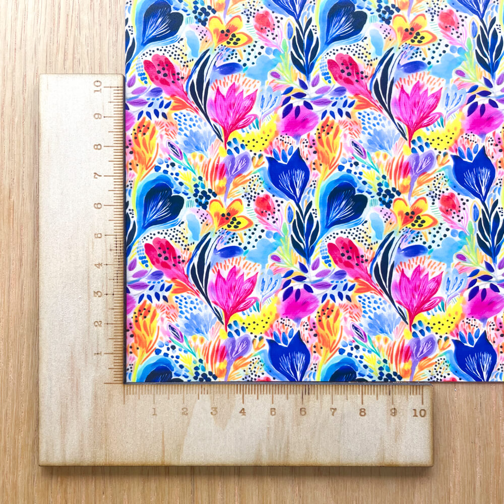 A4 Yupo Paper - Bold Floral - 77 (large scale)