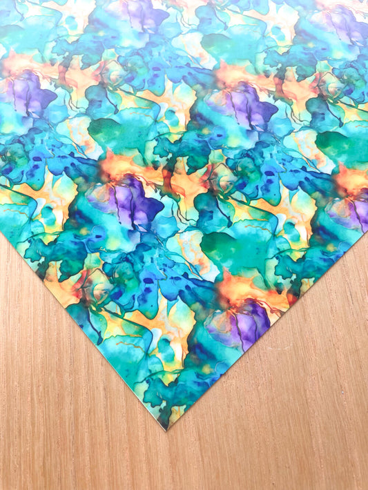 A4 Yupo Paper - Alcohol Ink - 07